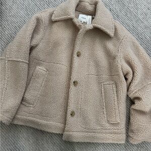 Vince Beige Sherpa Coat
